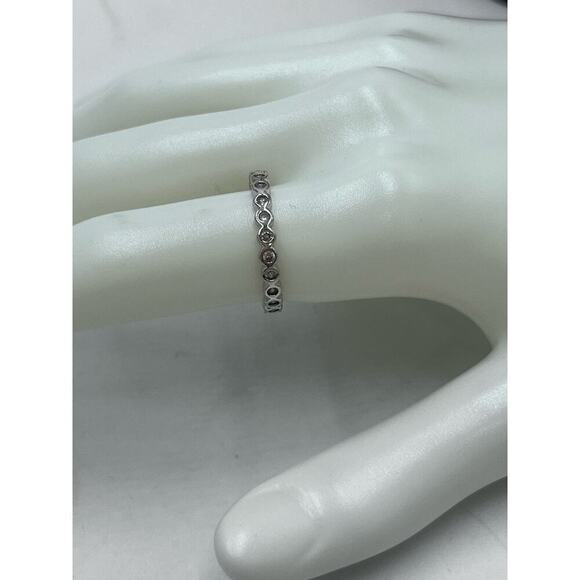 Sterling Silver 925 with CZ Eternity Band Size - Picture 14 of 15